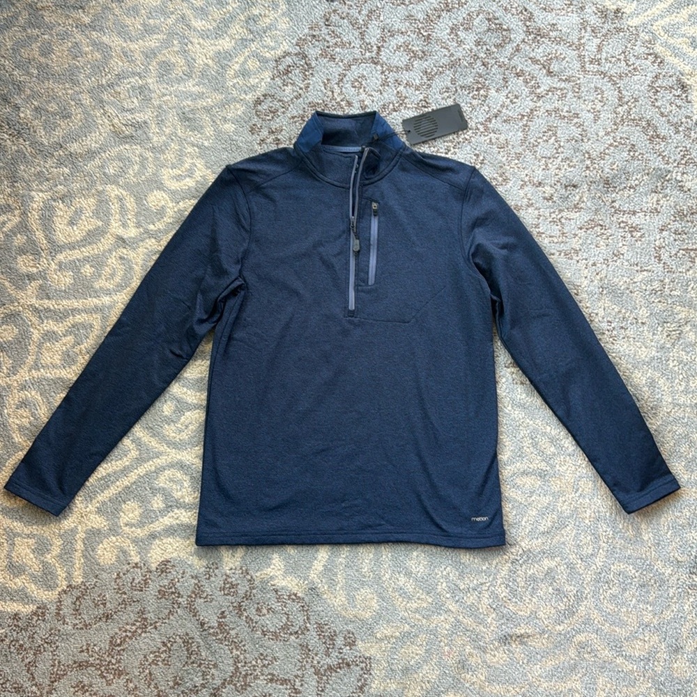 Motion Men’s Beacon 1/4 Zip Pullover Navy Small
